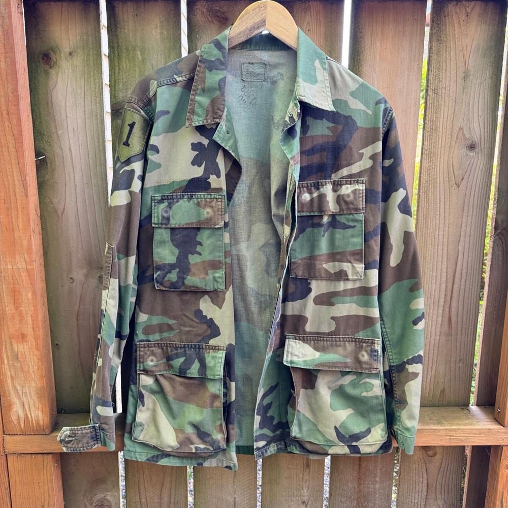 Vintage U.S. Military Battle Dress Uniform (BDU) combat coat